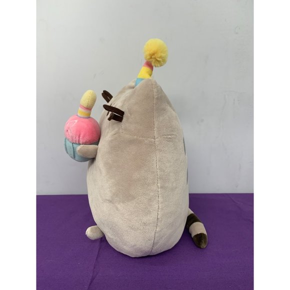 Pusheen Cat Gund 2017 11 Inch Birthday Cat Cupcake Plush Stuffed Animal - Picture 4 of 10